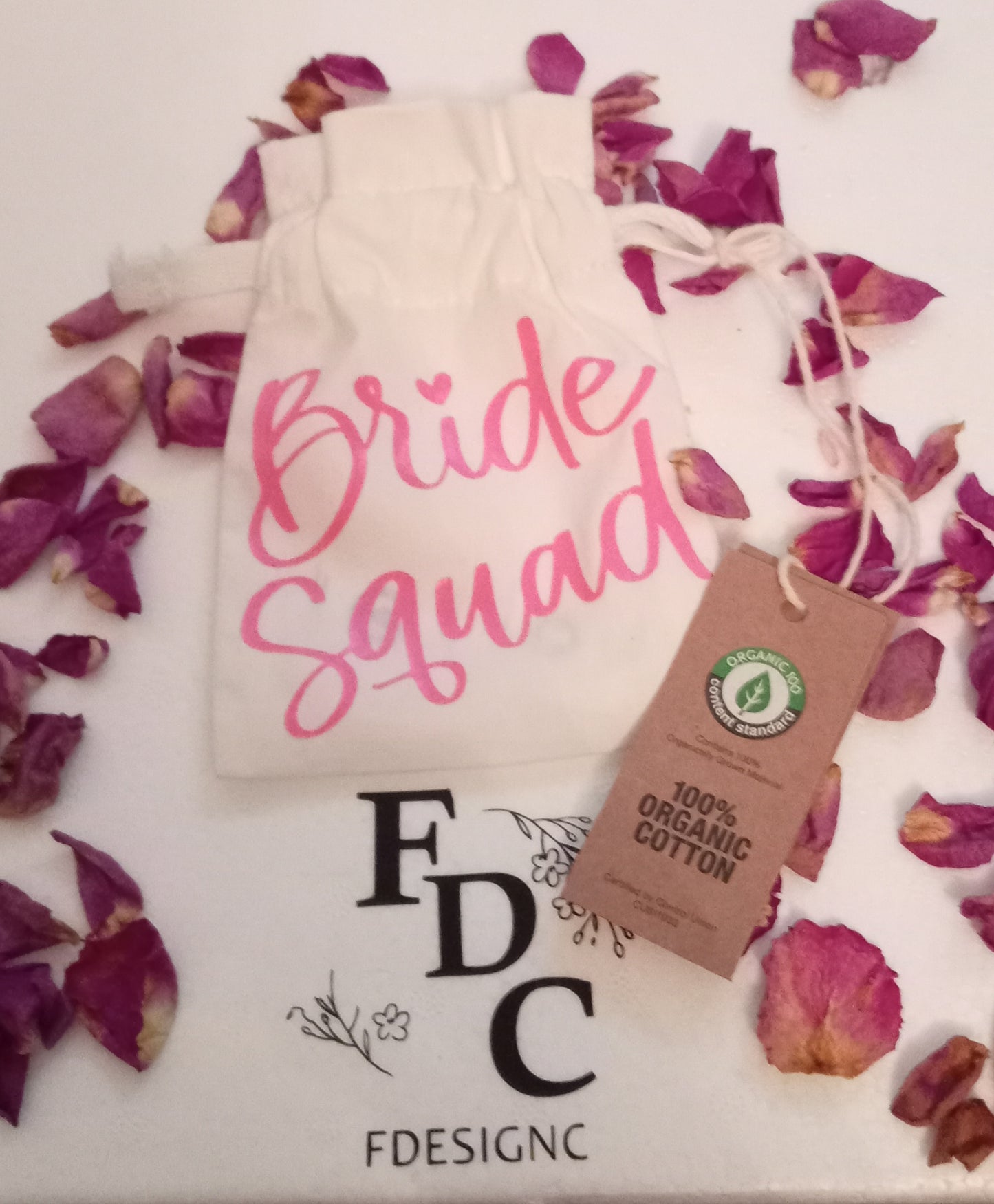 Bride Squad Organic Cotton Gift Bags x 5